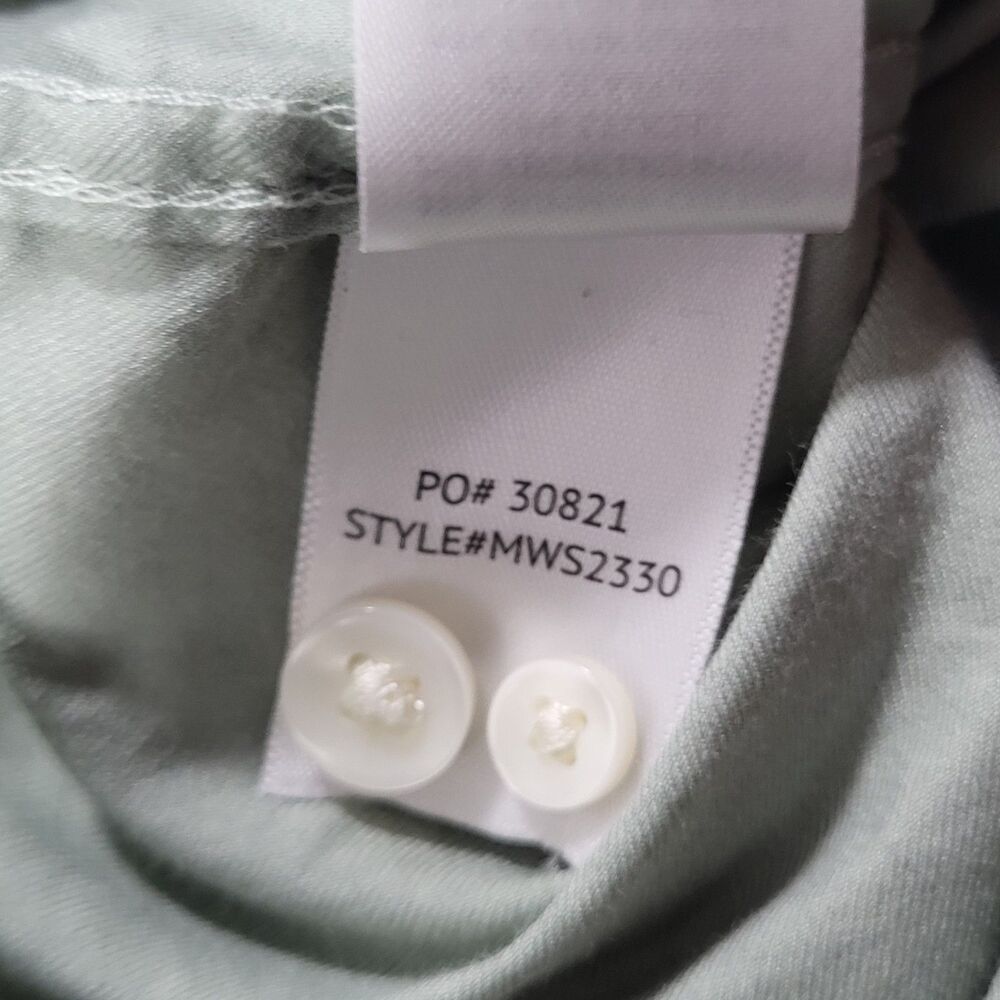 Faherty The Movement Shirt Mens XL Green Diamond Geo Performance Stretch Button - Picture 10 of 11